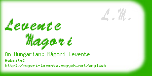 levente magori business card